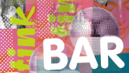 collage aus Film Stills, dem Logo und in großen Buchstaben: Bar