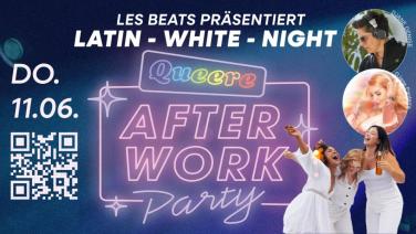 Flyer Latin White Night 11.6. im Cascadas Club