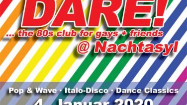 DARE! @ Nachtasyl, Thalia Theater, 80er, 80s, 80th, gay, queer, lgbt, Pop, Wave, Italo Disco, Dance Classics, Hamburg, frankie dare, wobo, wolfgang bonow, abba, happy new year, 2020, 20, karl ludger menke