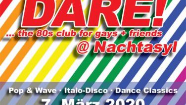 DARE! @ Nachtasyl, Thalia Theater, 80er, 80s, 80th, gay, queer, lgbt, Pop, Wave, Italo Disco, Dance Classics, Hamburg, frankie dare, sven enzelmann, mad world, tears for fears